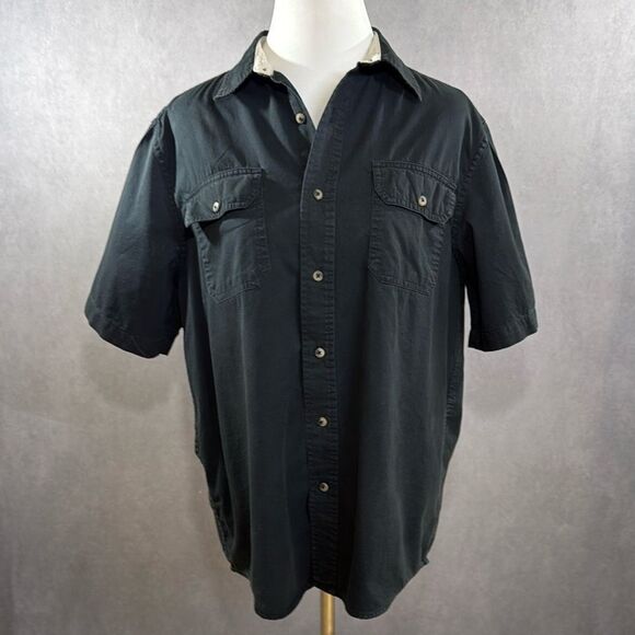 Wrangler Men’ Short Sleeve Work Shirt - Picture 3 of 6